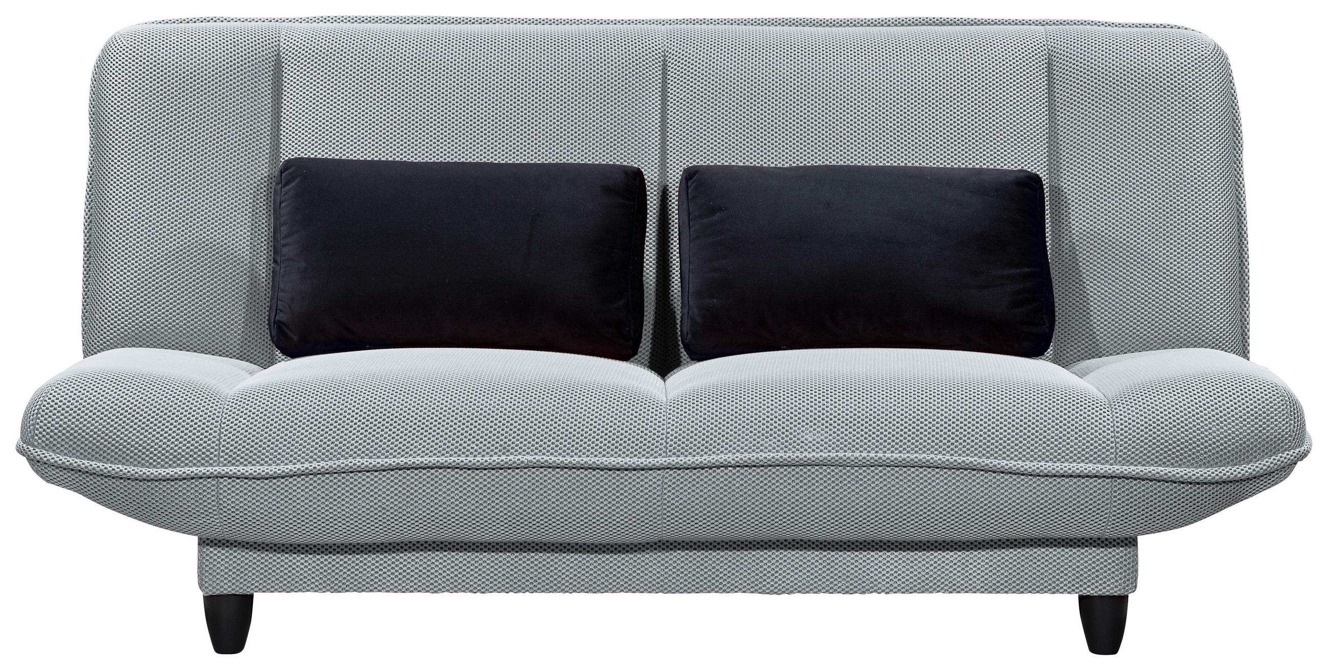 BÄDDSOFFA i vävt tyg silver  - silver/svart, Klassisk, textil/plast (200/88/90cm) - MID.YOU