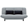 SCHLAFSOFA in Webstoff Silberfarben  - Silberfarben/Schwarz, Konventionell, Kunststoff/Textil (200/88/90cm) - MID.YOU