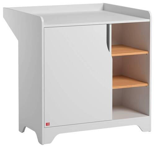 WICKELKOMMODE Leaf Weiß  - Weiß, MODERN, Holzwerkstoff (88,5/89,5/75-44cm) - MID.YOU