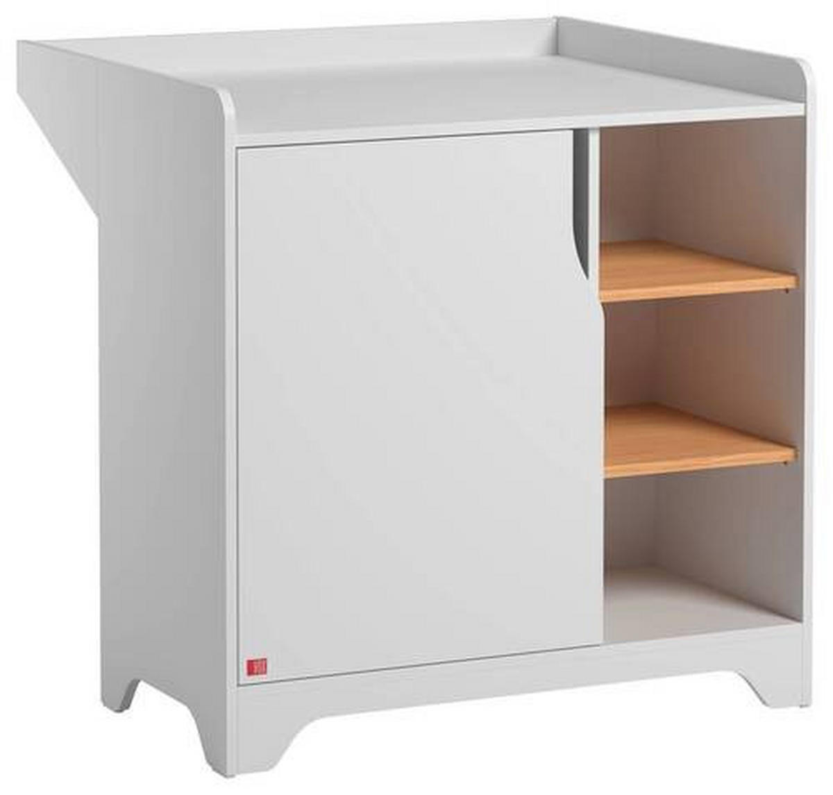 WICKELKOMMODE Leaf Weiß  - Weiß, MODERN, Holzwerkstoff (88,5/89,5/75-44cm) - MID.YOU