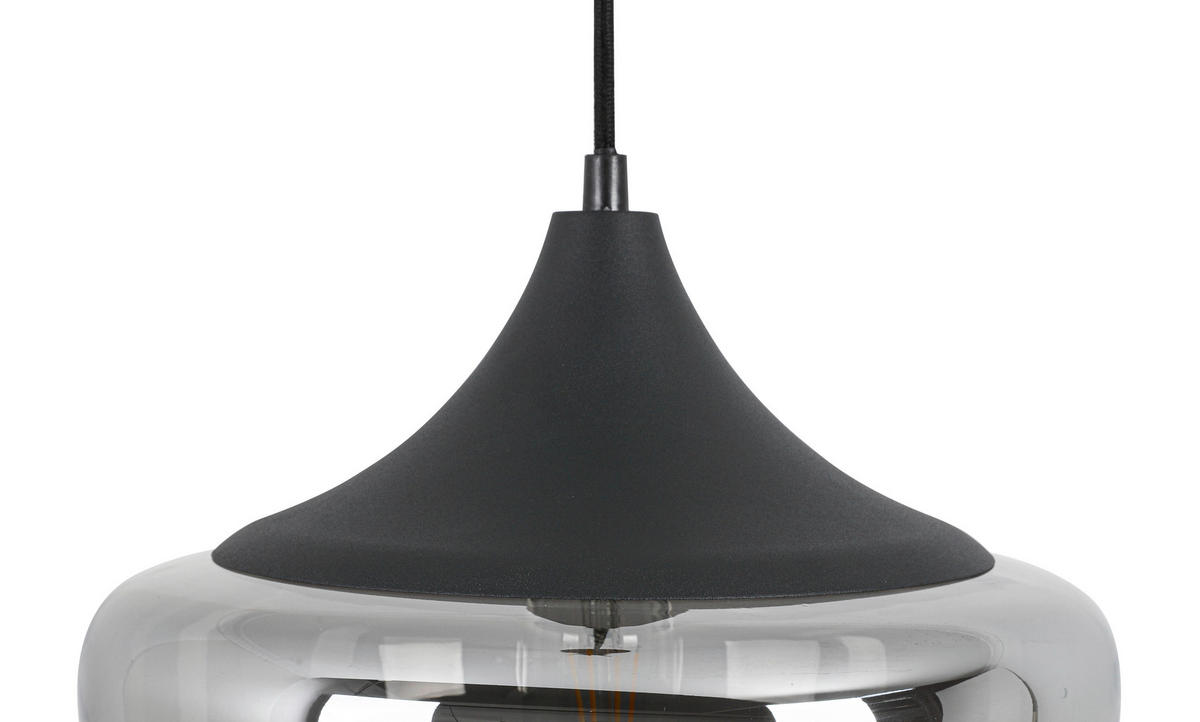 VISEČA SVETILKA        30/120 cm     25 W E27 - barve kroma/črna, Konvencionalno, kovina/umetna masa (30/120cm) - Novel