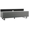 TV-ELEMENT - Schwarz/Grau, MODERN, Glas/Holzwerkstoff (150,5/53,5/57,0cm) - Musterring