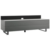 TV-ELEMENT - Schwarz/Grau, MODERN, Glas/Holzwerkstoff (150,5/53,5/57,0cm) - Musterring