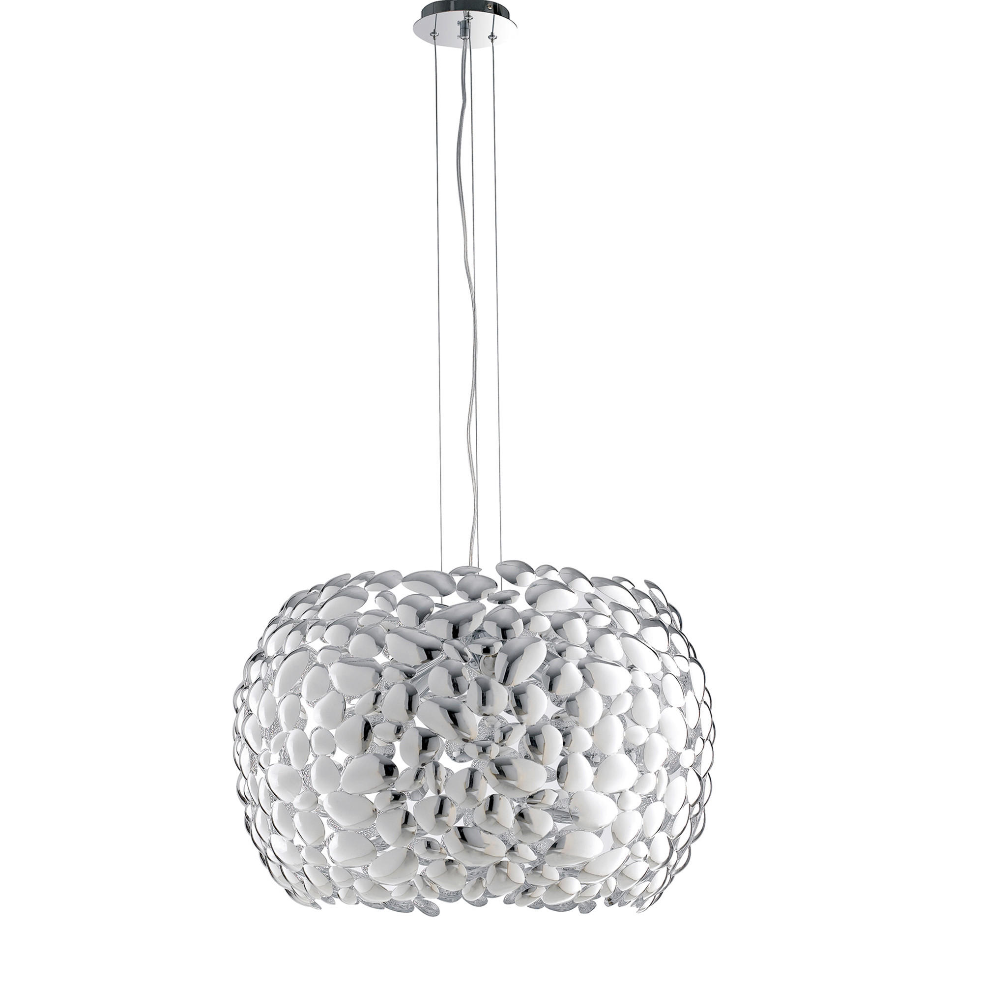 HÄNGELEUCHTE Luce Ambiente e Design 65/147 cm   - Chromfarben, LIFESTYLE, Metall (65/147cm)
