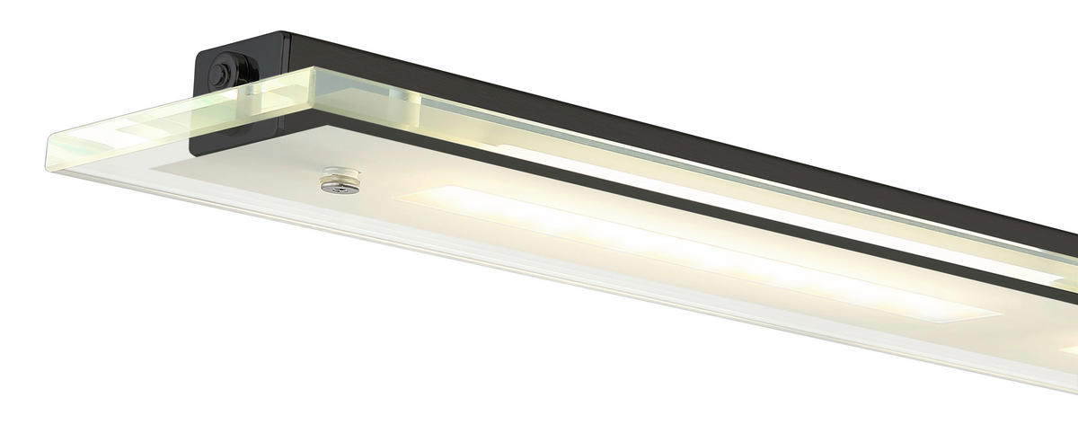 LED-HÄNGELEUCHTE Novak 88/9/150 cm  - Klar/Schwarz, Design, Glas/Kunststoff (88/9/150cm) - Globo