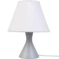 NACHTTISCHLEUCHTE 18/23 cm   - Weiß/Grau, KONVENTIONELL, Holz (18/23cm)