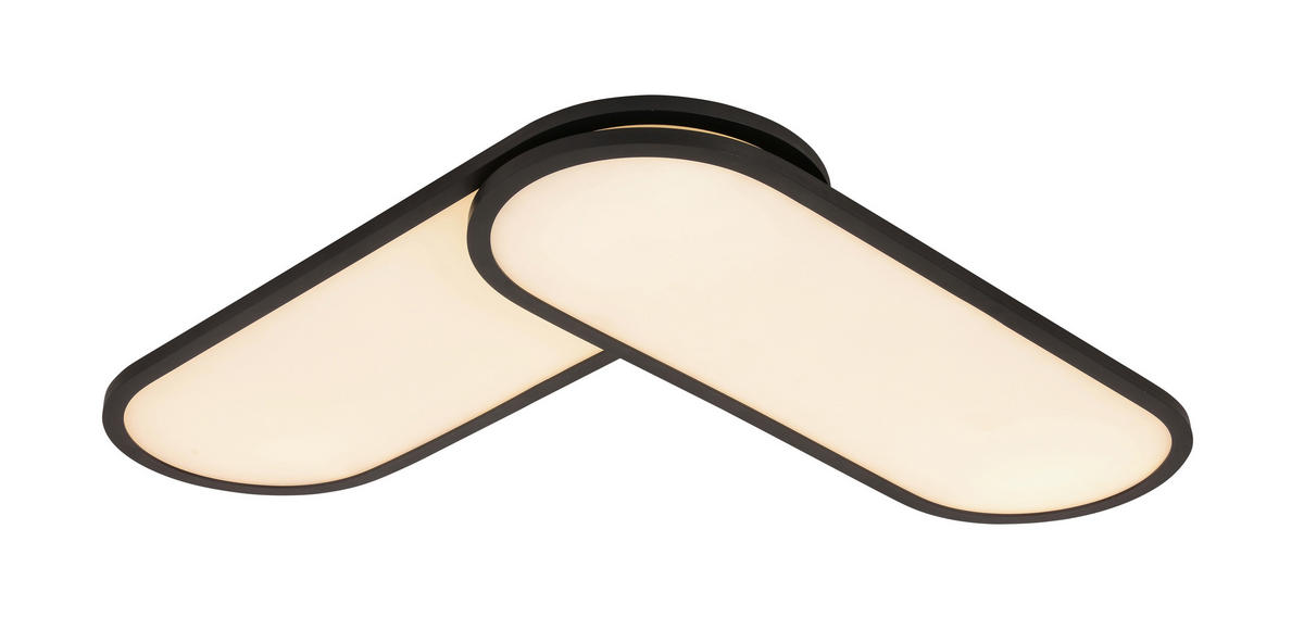 PANOU LED - negru, Design, plastic/metal (111,4/25/7,1cm) - Novel