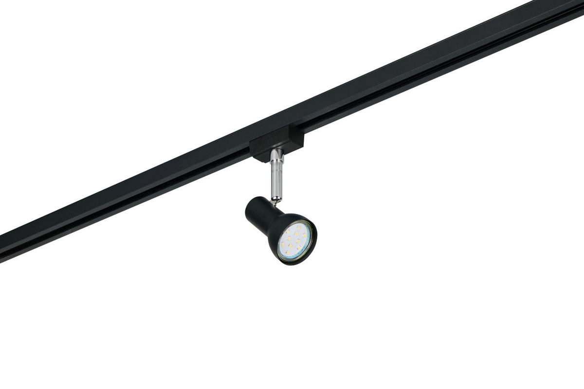 SCHIENENSYSTEM-STRAHLER - Schwarz, Konventionell, Metall (15/9/5,5cm) - Trio Leuchten