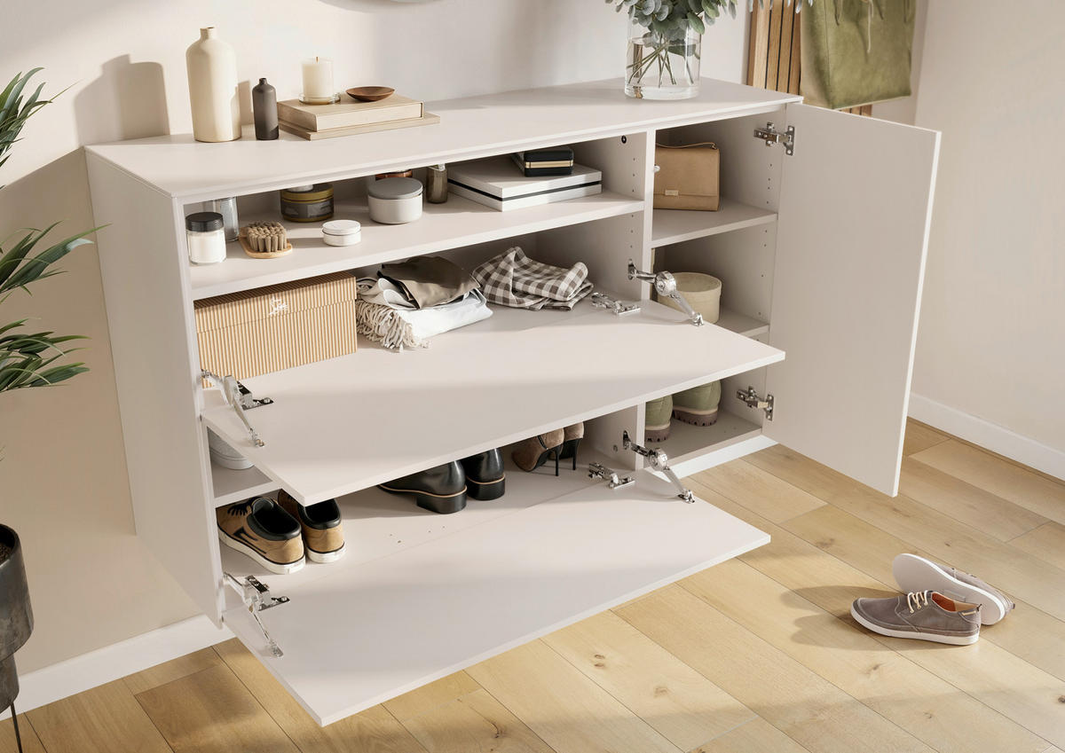 SCHUHSCHRANK Kaschmir  - Kaschmir, Design, Holzwerkstoff (137/78/41cm)