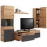 WOHNWAND Wildeiche furniert, massiv, mehrschichtige Massivholzplatte (Tischlerplatte) Eichefarben, Grau - Eichefarben/Grau, Design, Glas/Holz (308/212/55cm) - Voglauer WOHNWAND Wildeiche furniert, massiv, mehrschichtige Massivholzplatte (Tischlerplatte) Eichefarben, Grau - Eichefarben/Grau, Design, Glas/Holz (308/212/55cm) - Voglauer