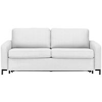 SCHLAFSOFA in Textil Creme  - Creme/Schwarz, Konventionell, Textil/Metall (187/84/97cm) - Welnova