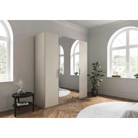 DREHTÜRENSCHRANK  in Champagner  - Champagner, Basics, Glas/Holzwerkstoff (201/235/61cm) - Novel