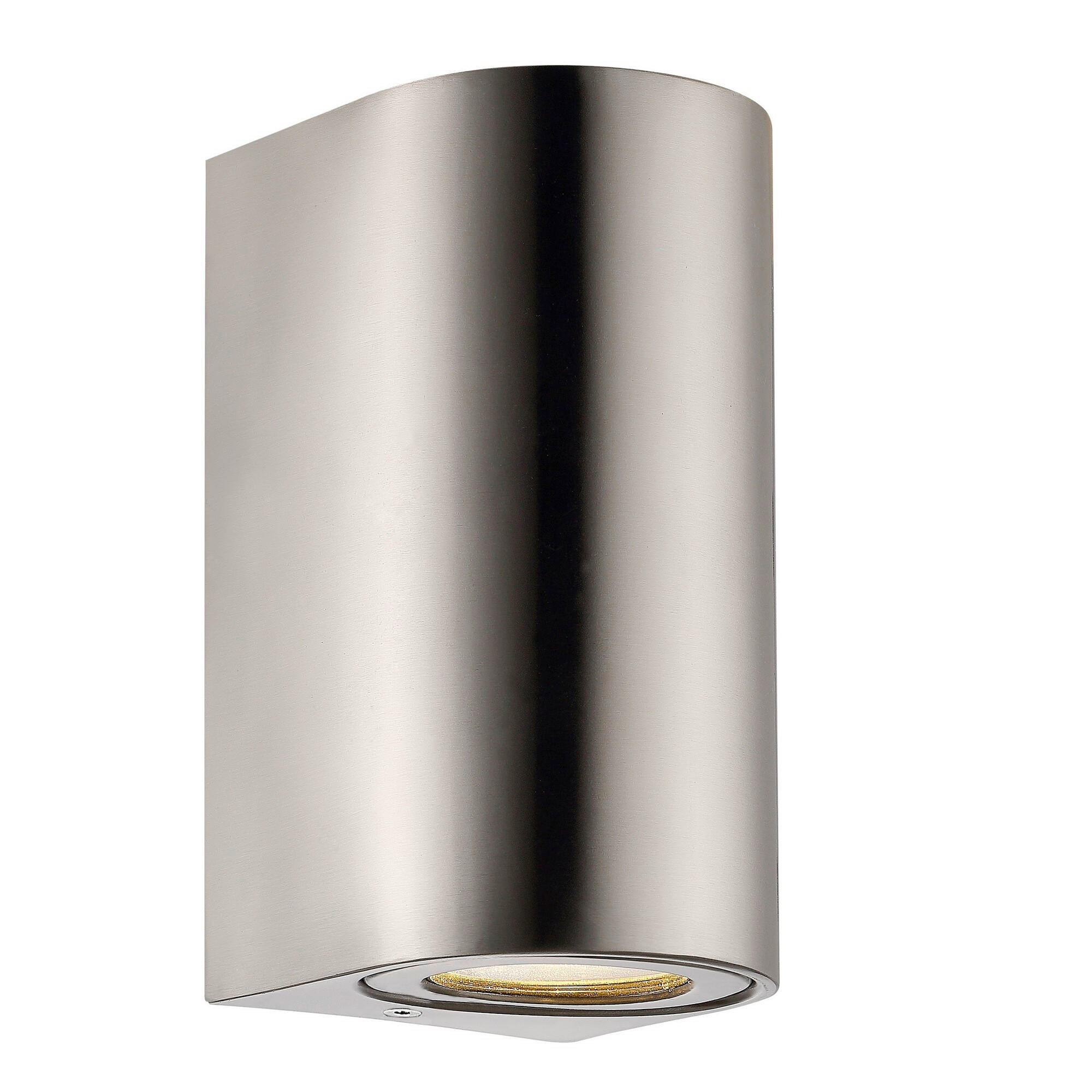 AUßENWANDLEUCHTE 8,7/17,2/10 cm   - Edelstahlfarben, Design, Metall (8,7/10/17,2cm) - Nordlux