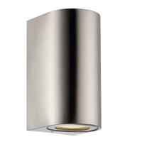 AUßENWANDLEUCHTE 8,7/10/17,2 cm   - Edelstahlfarben, Design, Metall (8,7/10/17,2cm) - Nordlux