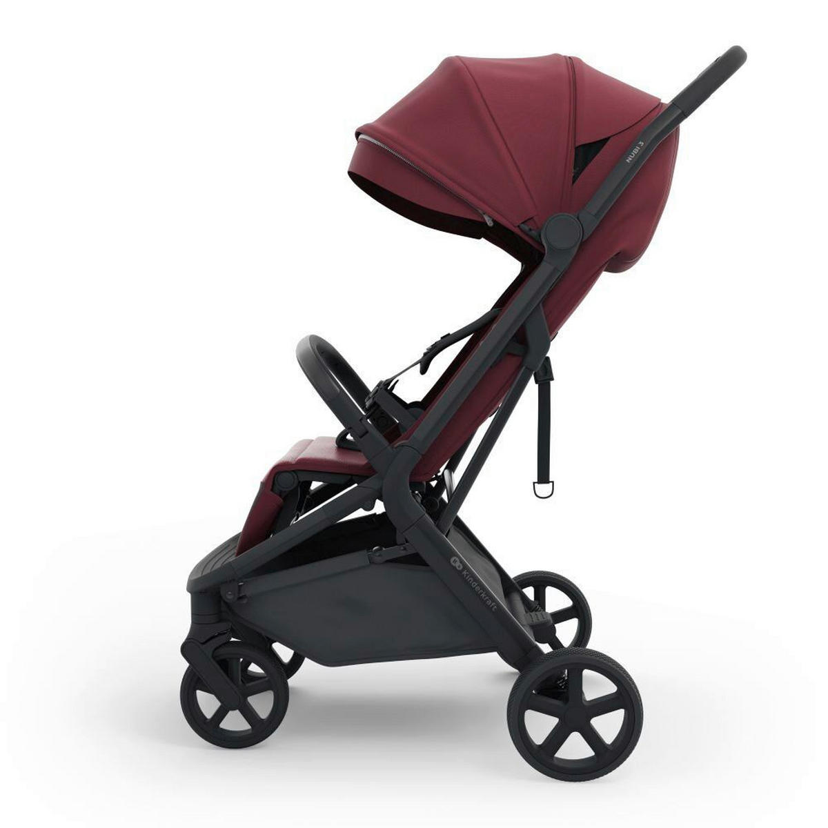 DJEČJA KOLICA  NUBI 3  - tamno ružičasta, Basics, metal/tekstil (68,5/53/106,5cm) - Kinderkraft