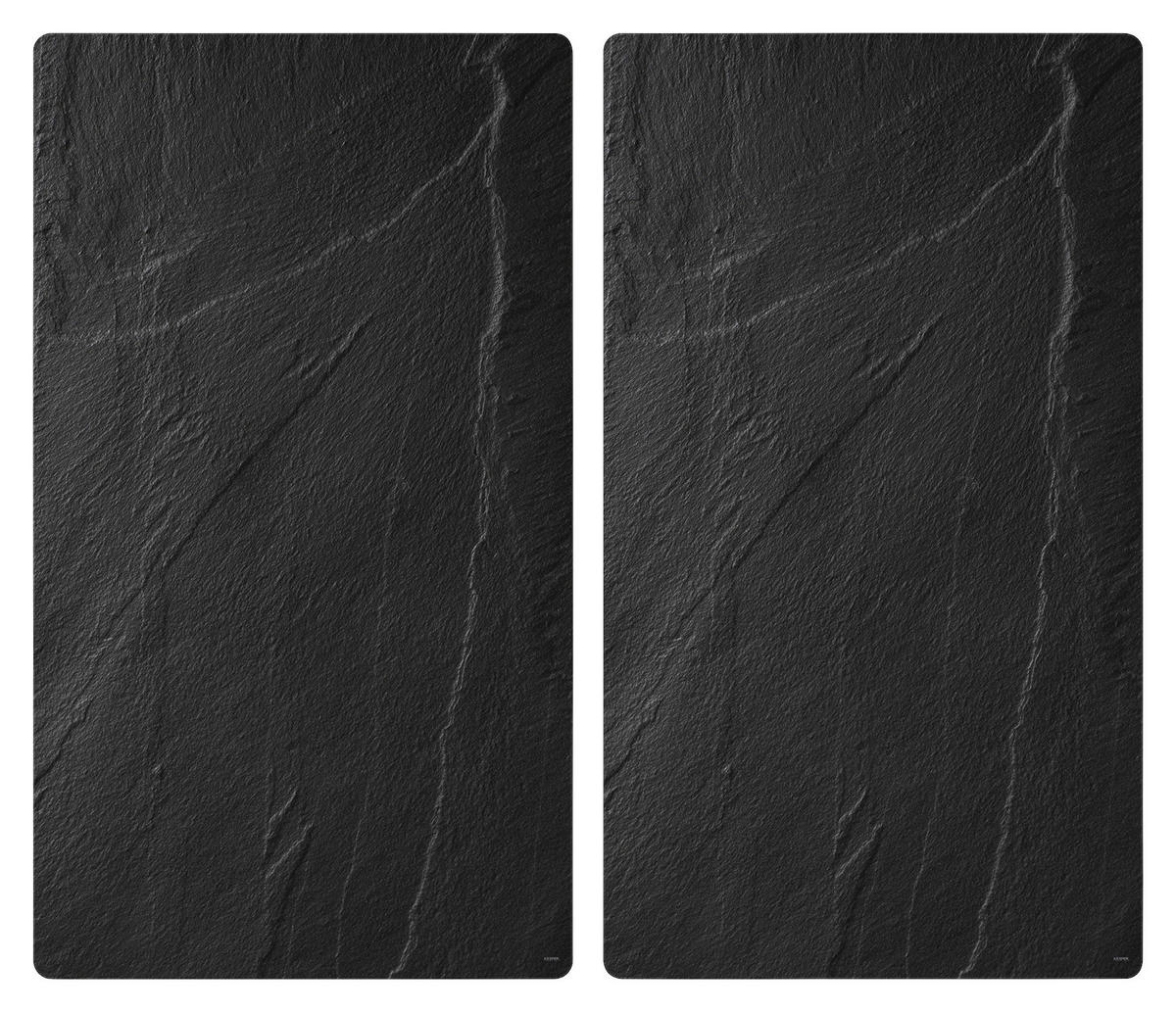 Herdabdeckplatte 2-teilig 3752313  - Dunkelgrau, Basics, Glas (50/28.5/0.4cm) - Kesper