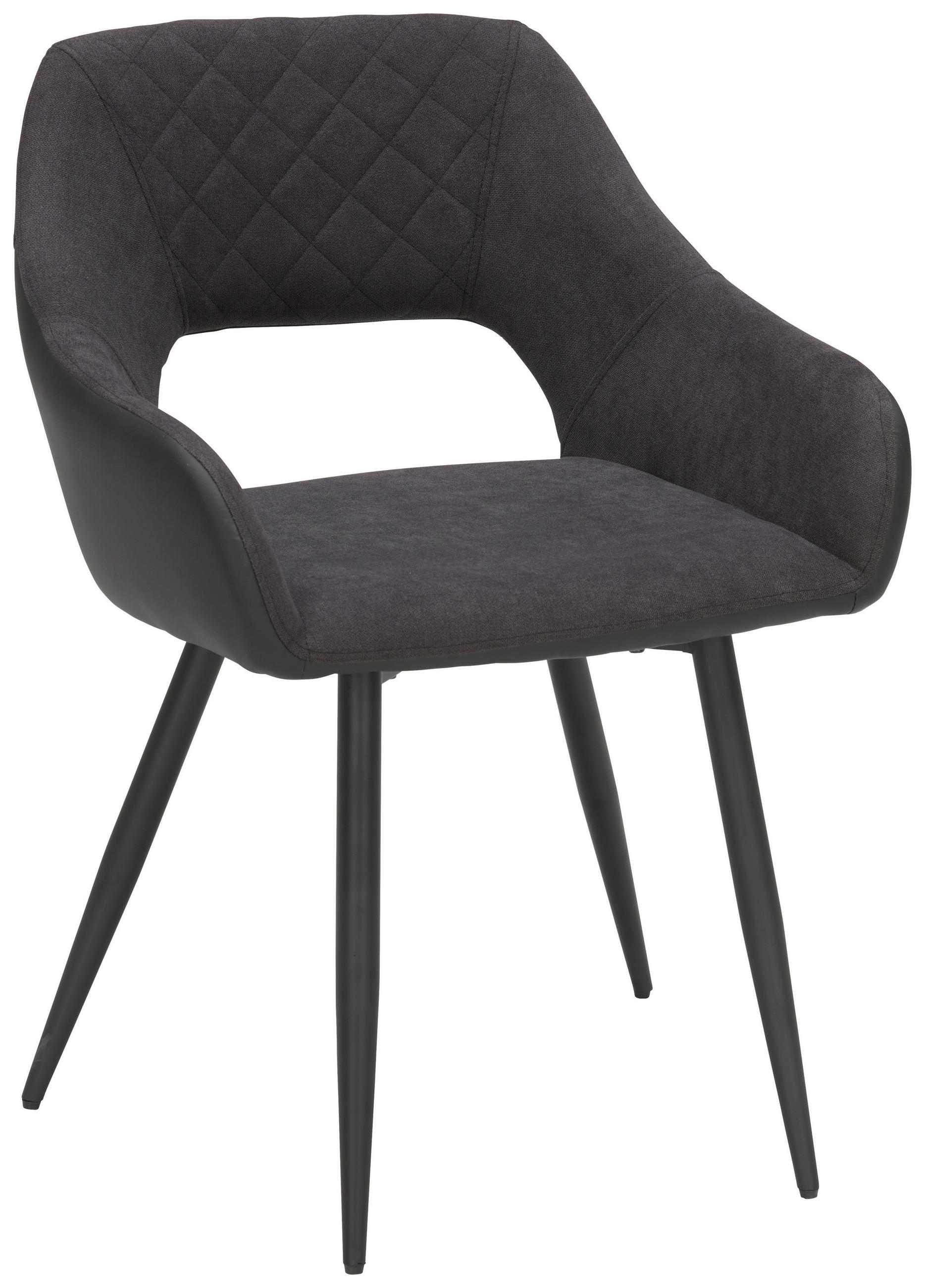 SCAUN in metal, textil antracit, negru  - antracit/negru, Design, metal/textil (59/83/60cm) - Carryhome