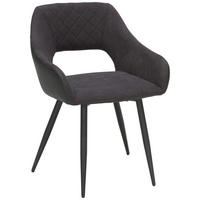 ŽIDLE, antracitová, černá - černá/antracitová, Design, kov/textil (59/83/60cm) - Carryhome
