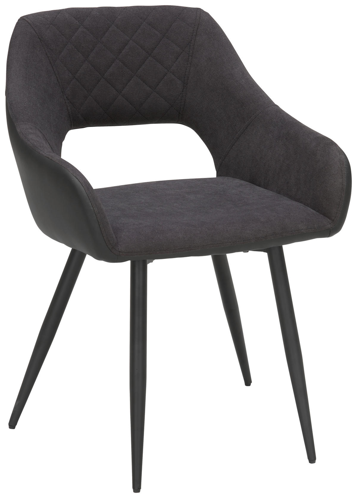 ŽIDLE, antracitová, černá - černá/antracitová, Design, kov/textil (59/83/60cm) - Carryhome