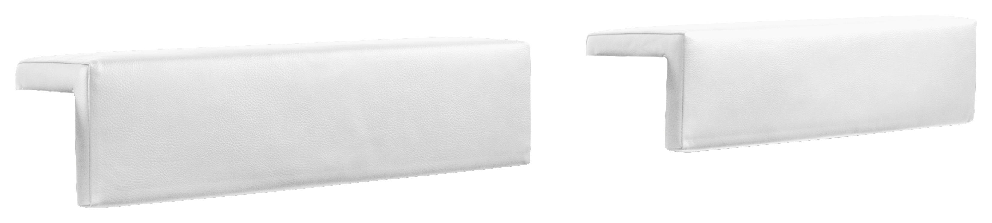 KOPFTEILPOLSTER 55/14/19 cm   - Weiß, Design, Textil (55/14/19cm) - Hasena