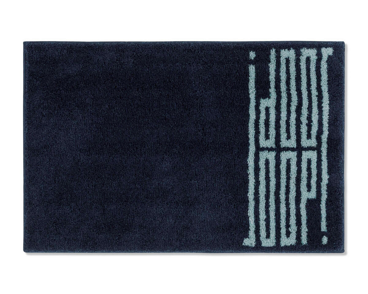 BADTEPPICH Bars Blau 60/90 cm  - Blau, Basics, Naturmaterialien/Textil (60/90cm) - Joop!