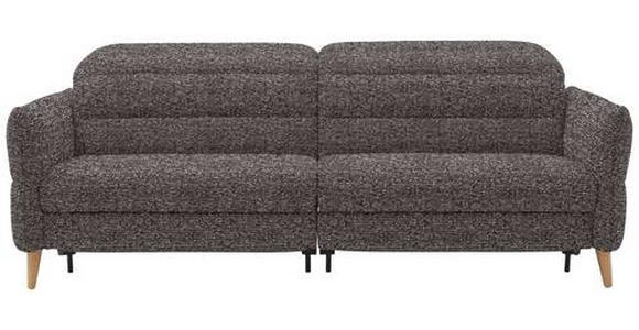 2-SITZER-SOFA in Webstoff Braun, Dunkelgrün - Eiche Bianco/Dunkelgrün, Design, Holz/Textil (234-262/85-106/98-112cm) - Dieter Knoll