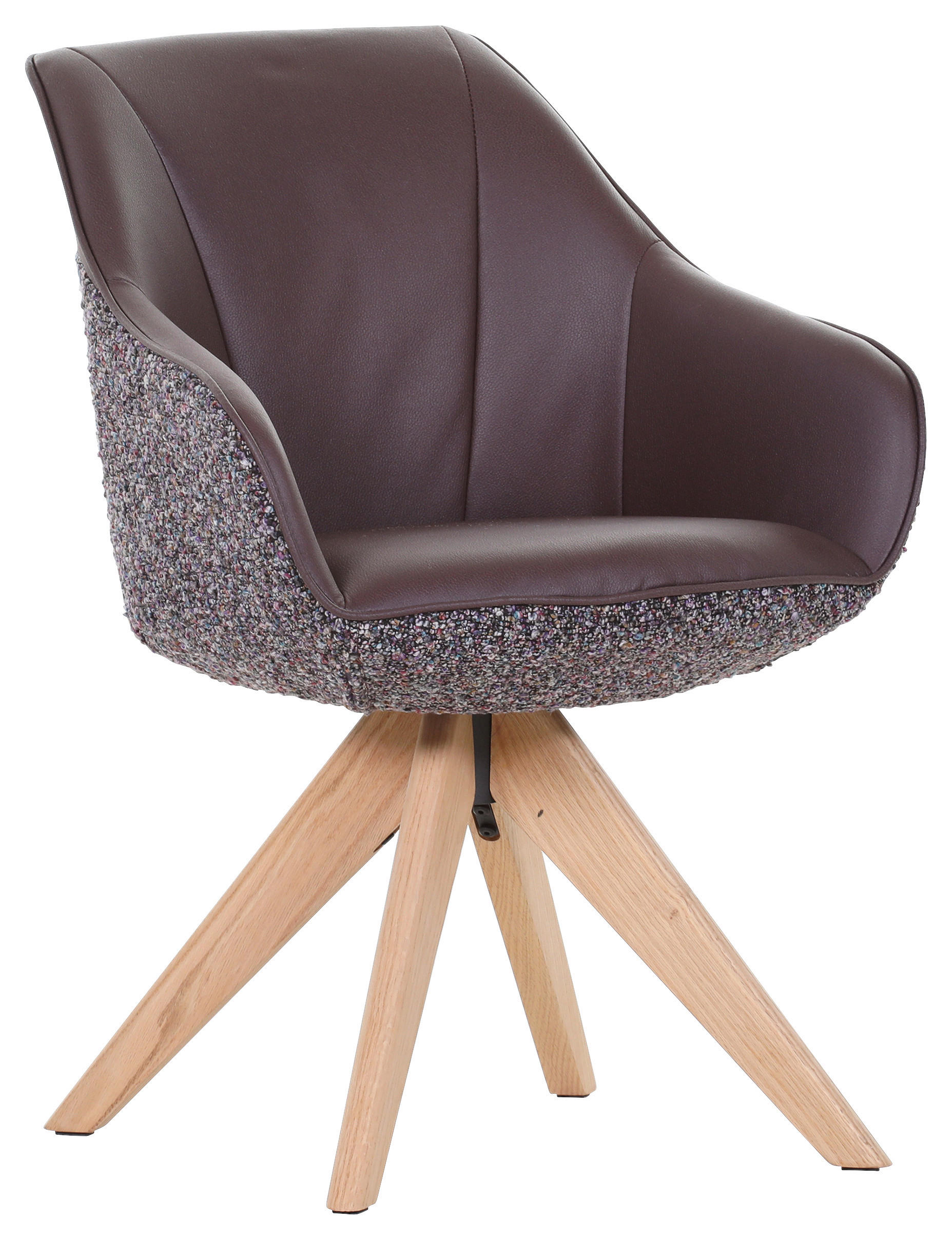 Landscape ŽIDLE S PODRUČKAMI, žinylka, plochá tkanina, purpurová