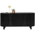 SIDEBOARD  in 180/80/40 cm  - Schwarz, Trend, Holz/Metall (180/80/40cm) - Ambia Home