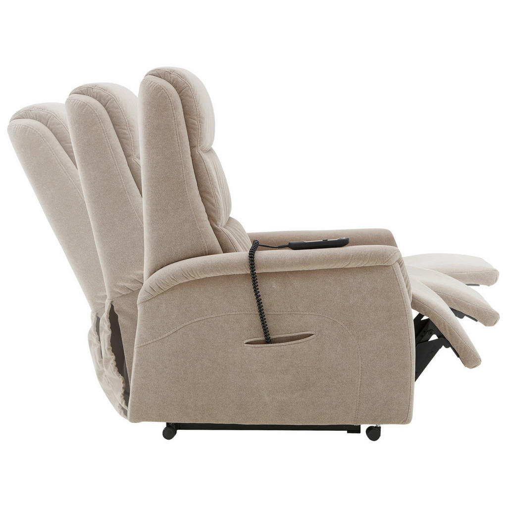 Thumbnail - Livetastic Fernsehsessel Valdera, Beige, Textil, Uni, 70x105x88 cm, Goldenes M, Made in EU, Lederauswahl, Stoffauswahl, ...