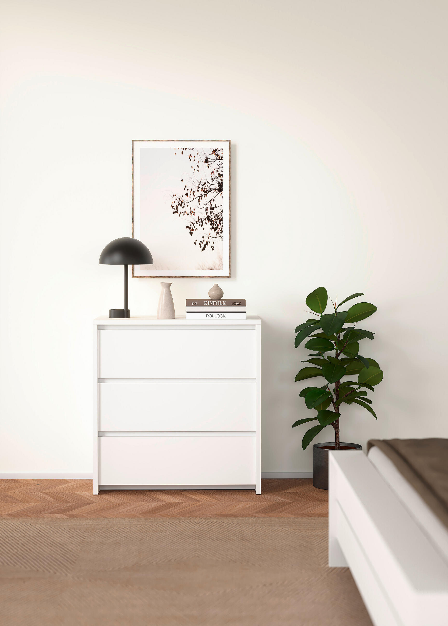 KOMMODE  in 80/84/48 cm  - Weiß, KONVENTIONELL, Holzwerkstoff (80/84/48cm) - Boxxx