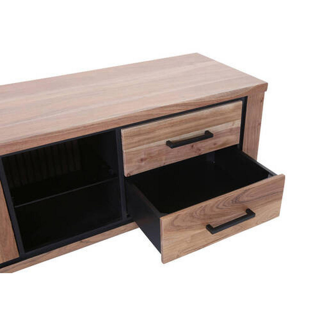 Thumbnail - Landscape Lowboard, Akazie, Metall, Akazie, massiv, 2 Fächer, 2 Schubladen, E, 180x55x44 cm, Beimöbel erhältlich, stehen...