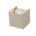 LED-WANDLEUCHTE 10/10/10 cm   - Sandfarben, Basics, Kunststoff/Metall (10/10/10cm) - Novel