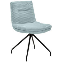 STUHL - Schwarz/Hellblau, Design, Textil/Metall (50/85/64cm) - Musterring