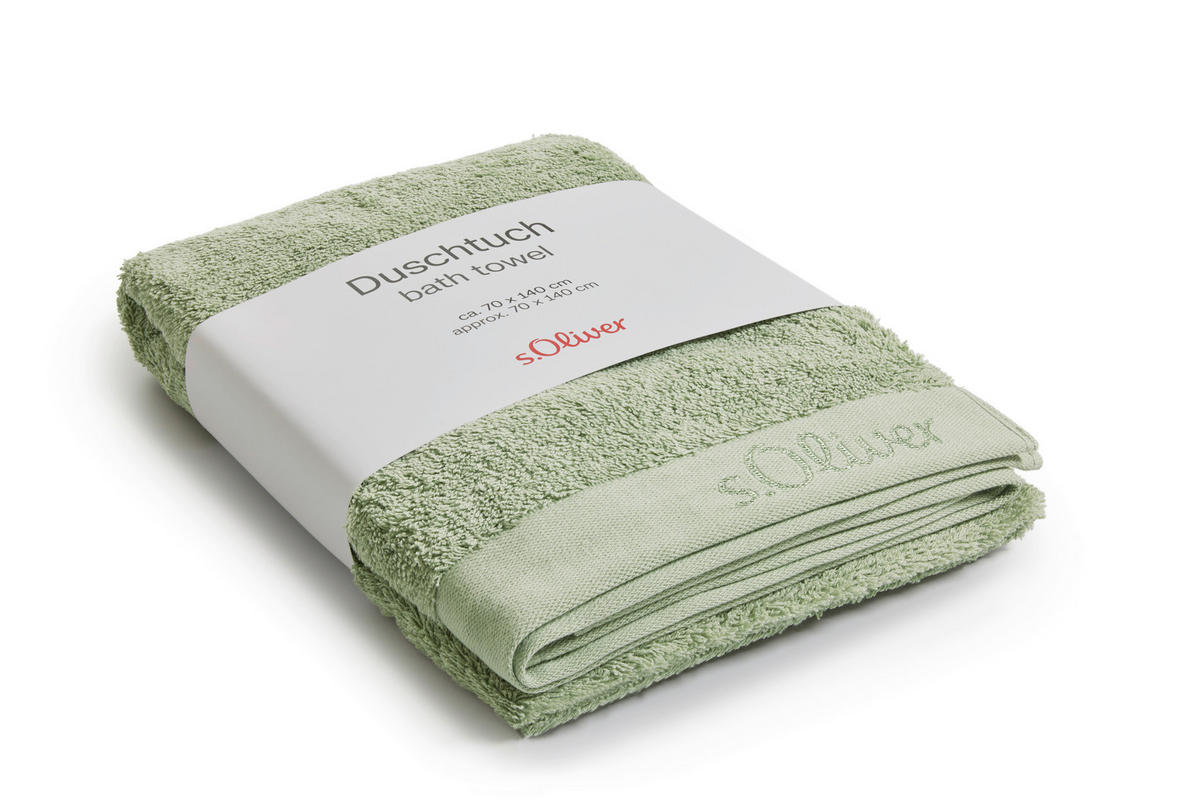 DUSCHTUCH s.Oliver 70/140 cm  - Hellgrün, Trend, Textil (70/140cm) - S. Oliver