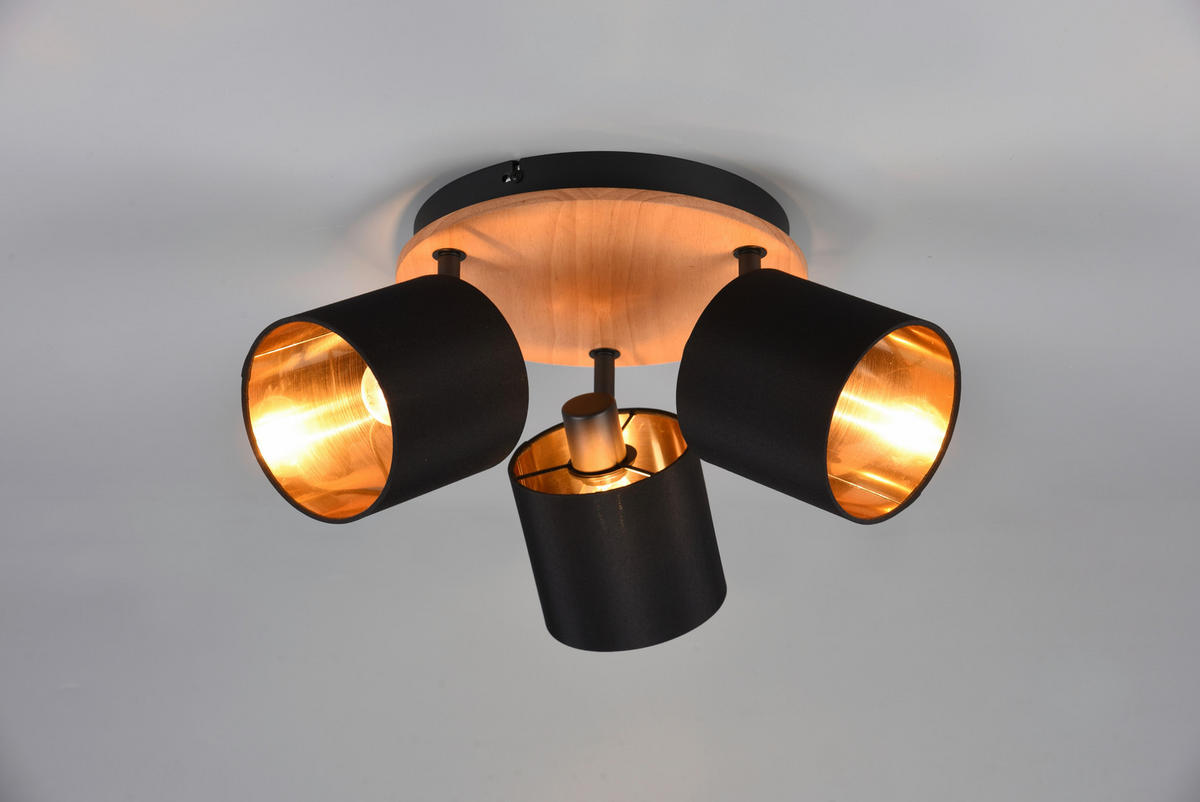 TAKSPOTLIGHT 46,5/22,5 cm   - svart/guldfärgad, Klassisk, metall (46,5/22,5cm)