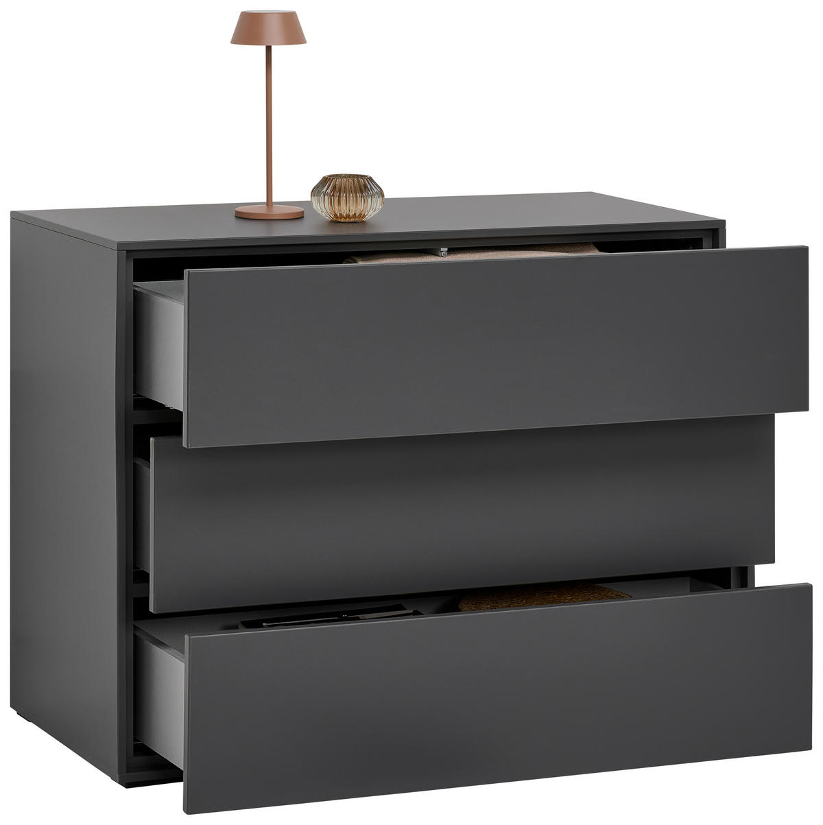 REGALELEMENT  90,9/72,6/40 cm Graphitfarben  - Graphitfarben, Design, Holzwerkstoff (90,9/72,6/40cm) - home24