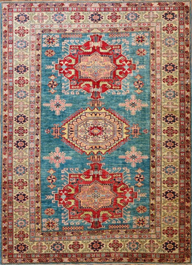 ORIENTÁLNY KOBEREC, 80/300 cm, modrá, zelená, viacfarebná - viacfarebná/modrá, Lifestyle, textil (80/300cm) - Cazaris