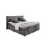 BOXSPRINGBETT 180/200 cm in Anthrazit - Anthrazit/Alufarben, Design, Holzwerkstoff/Kunststoff (180/200cm) - Novel BOXSPRINGBETT 180/200 cm in Anthrazit - Anthrazit/Alufarben, Design, Holzwerkstoff/Kunststoff (180/200cm) - Novel