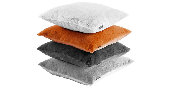 KISSENHÜLLE YUKON 48/48 cm - Anthrazit, Design, Textil (48/48cm) - Novel