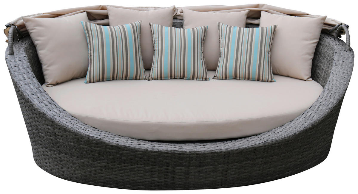 Pat Terasă 220/154/140 cm  - maro deschis, Konventionell, plastic/metal (220/154/140cm) - Ambia Garden