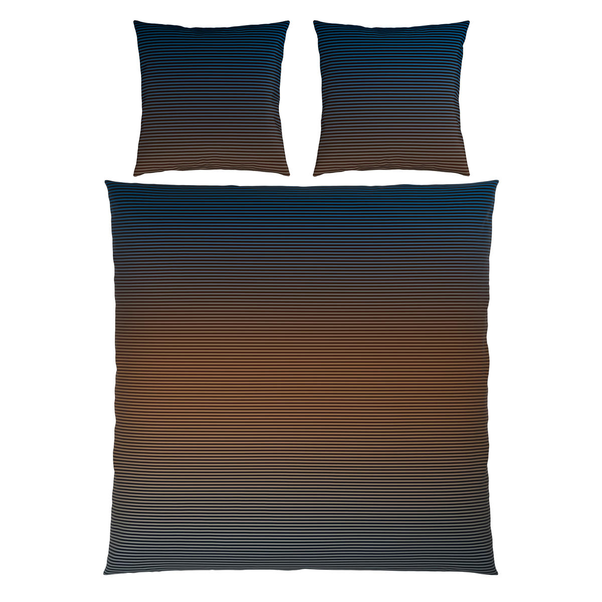 BETTWÄSCHE Satin 200/200 cm  - Blau/Gelb, Textil (200/200cm) - Novel