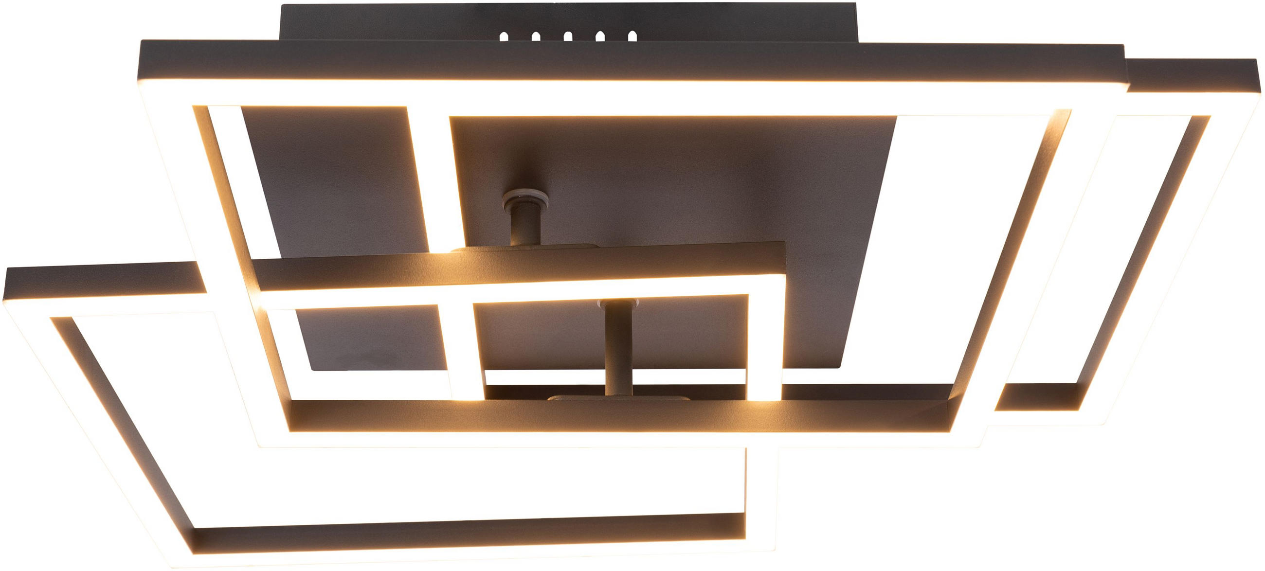 LED-DECKENLEUCHTE 28 W    41,3/38,5/9,3 cm  - Anthrazit, Trend, Metall (41,3/38,5/9,3cm) - Novel