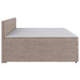 BOXSPRINGBETT 180/200 cm  in Beige  - Beige/Schwarz, KONVENTIONELL, Kunststoff/Textil (180/200cm) - Carryhome