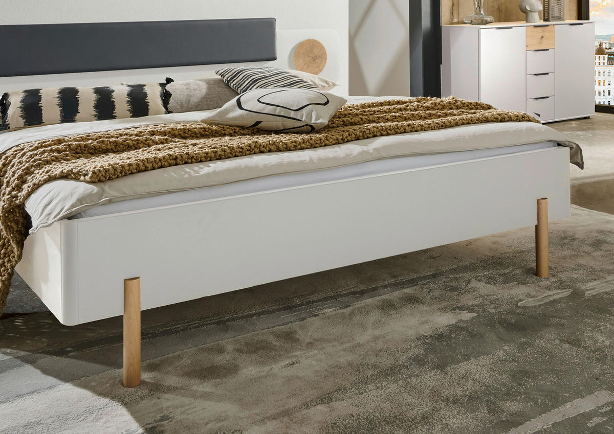 BETTANLAGE - Eichefarben/Graphitfarben, Design, Textil (180/200cm) - MID.YOU