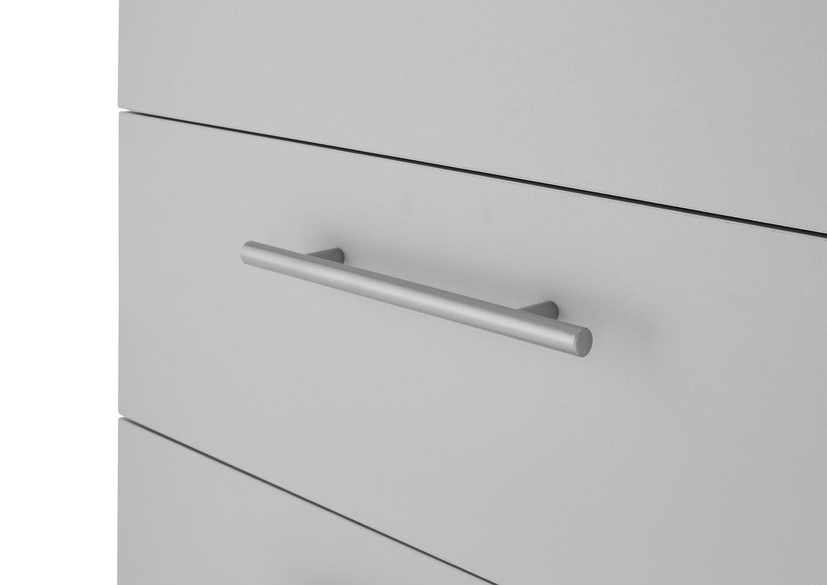 ROLLCONTAINER Grau  - Silberfarben/Grau, MODERN, Holzwerkstoff/Kunststoff (40/56/39cm) - Carryhome