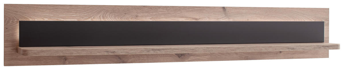 WANDBOARD  150/24/18 cm  - Eiche dunkel/Anthrazit, Konventionell, Holzwerkstoff (150/24/18cm) - Cantus