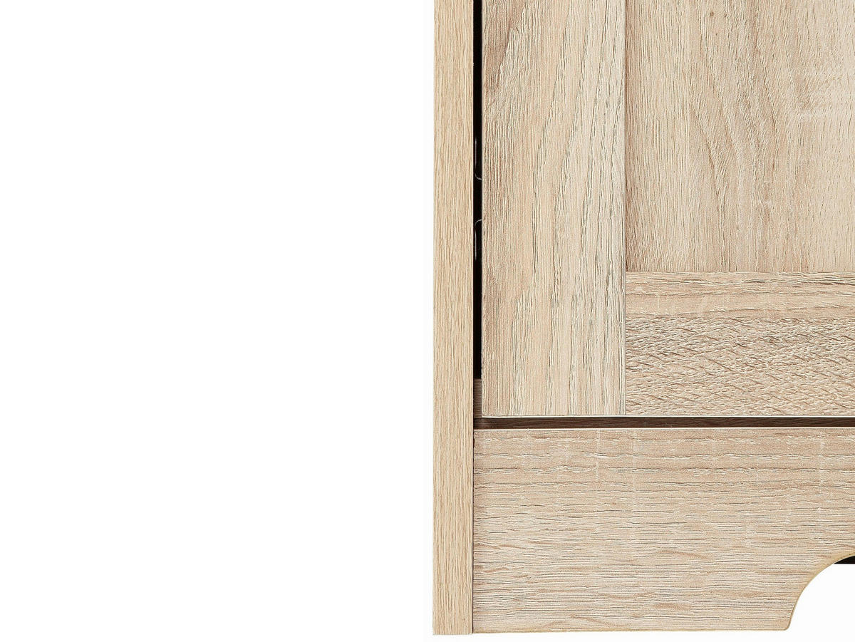SEKRETÄR  in Eichefarben  - Eichefarben/Silberfarben, Design, Holzwerkstoff/Metall (81/116/39cm) - Livetastic