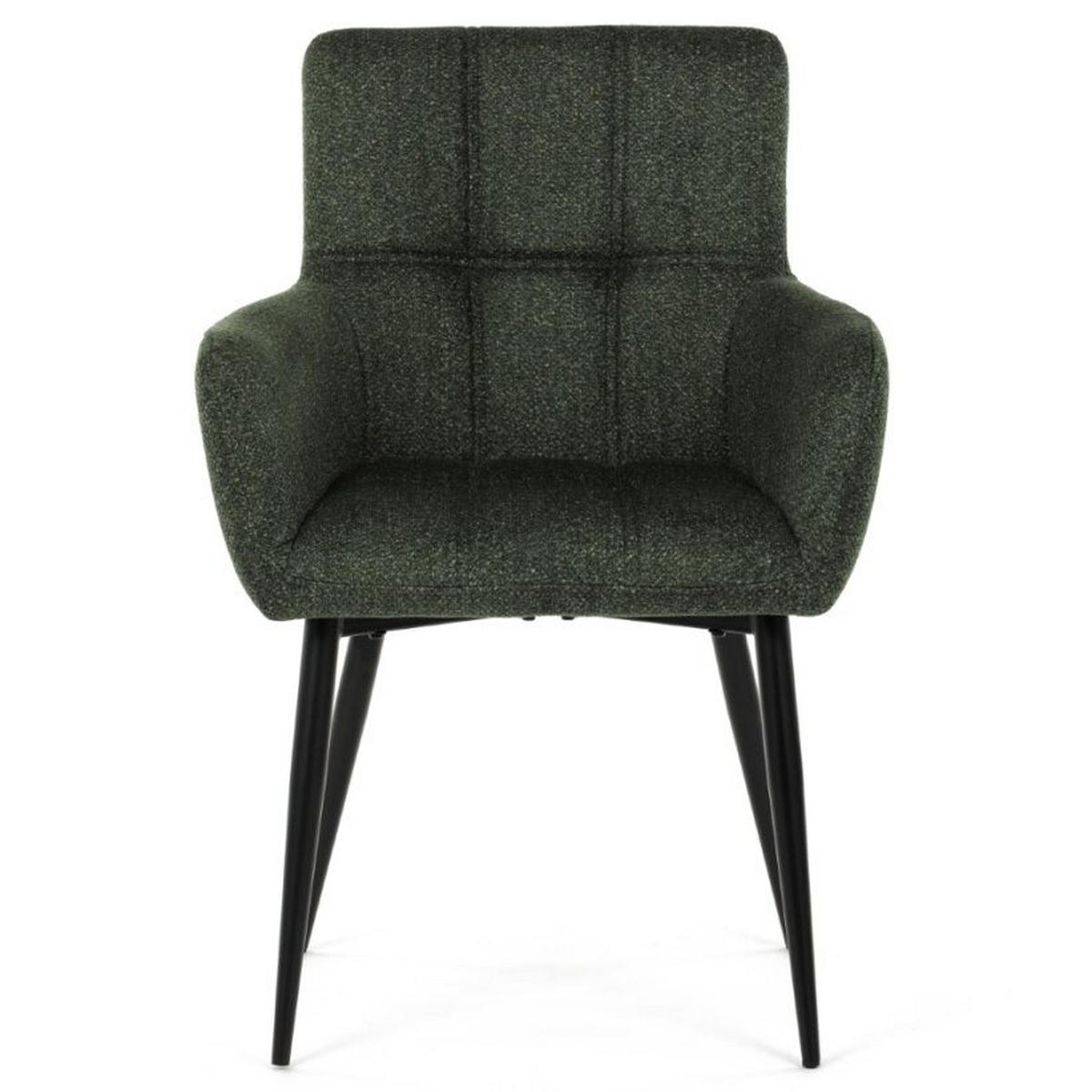ŽIDLE, tmavě zelená - černá/tmavě zelená, Moderní, kov/textil (60/86/62cm) - Carryhome