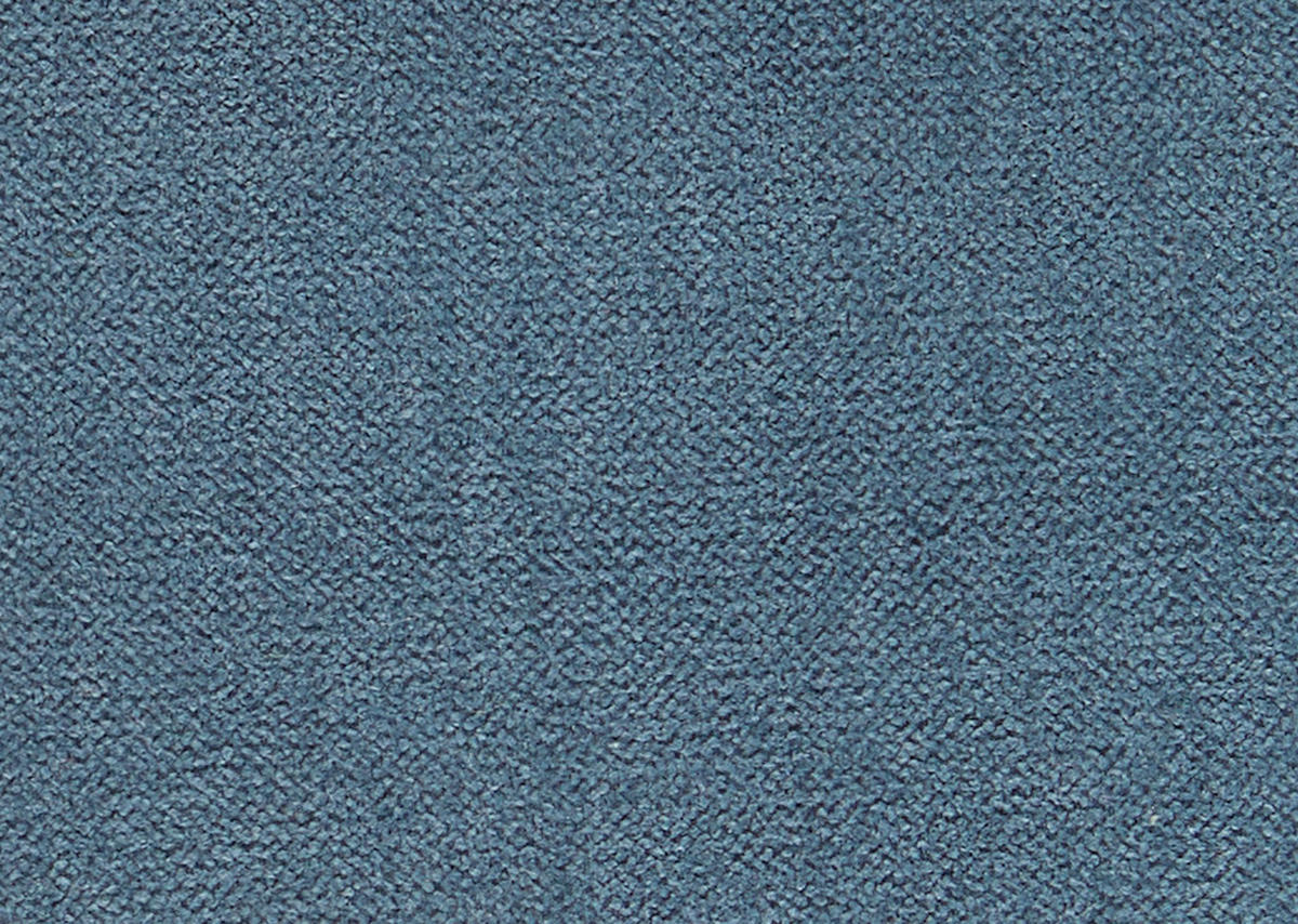 ECKSOFA in Chenille Blau  240/308 cm  - Blau/Schwarz, Design, Textil/Metall (240/308cm) - Xora