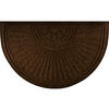 FUßMATTE 55/85 cm Dune Halfmoon dark brown  - Dunkelbraun, KONVENTIONELL, Kunststoff/Textil (55/85cm) - wash+dry